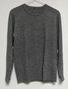 無印良品　グレー ニットセーター　メンズ　 Lサイズ クルーネック
