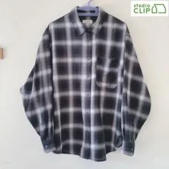 オンブレチェックオーバーシャツ studioCLIP