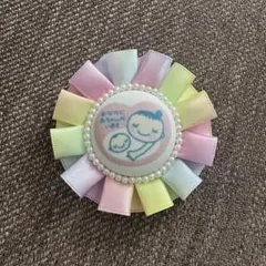 マタニティマーク マタニティロゼット レインボー