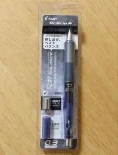 ドクターグリップ　プレイバランス　シャープペンシル　0.3mm　クリアネイビー