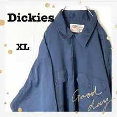 ディッキーズロゴタグ　長袖ワークシャツビッグシルエット90s古着古着