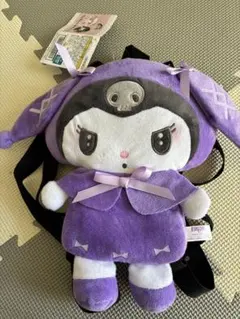 月夜のメロクロ 쿠로미 ぬいぐるみリュック 산리오