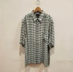 オールド 古着 claiborne 総柄 レーヨン シャツ