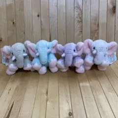 くったりゾウさん　ふわふわ マスコット LMC ぬいぐるみ　全4種