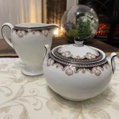 ウェッジウッド メディチ　シュガーポット　クリーマー　Lサイズセット