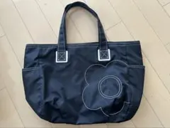 MARY QUANT ブラック トートバッグ