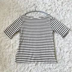 ピンクアドベ ボーダー カットソー 半袖　Mサイズのサムネイル