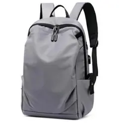 【新品】大容量 リュック グレー ビジネス 通勤 PCバッグ