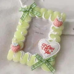 ホイップデコ トレカケース♡No.10黄緑