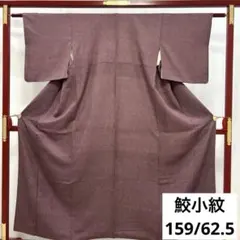 KN-523 江戸小紋 鮫小紋 広衿 袷 正絹 着物