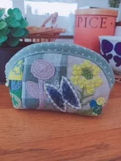 k*3様 ハンドメイド☆パッチワークミニポーチ ミナペルホネン - メルカリ