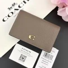 日本限定モデル！新品 COACH コーチ 名刺入れ カードケース ブラウン
