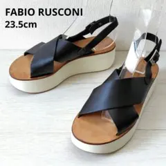 FABIO RUSCONI【23.5cm】クロスストラップサンダル　ウエッジのサムネイル