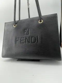 Fendi ブラック トートバッグ　エピ　ショルダーバッグ　ロゴのサムネイル