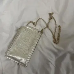 Unbillion スマホショルダーバッグ ゴールド チェーンのサムネイル