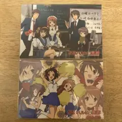 京アニ 歴代ポスターカードコレクション 涼宮ハルヒちゃんの憂鬱 レア