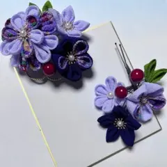 つまみ細工髪飾り 和装小物 成人式 卒業式 結婚式 袴 前撮り　お祭り 謝恩会