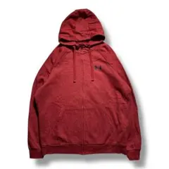 F1567　【即購入OK】UNDER ARMOUR　ジップパーカー　M　ボルドー