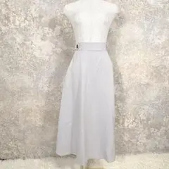 エージーバイアクアガール ミモレ丈フレアスカート ウエストゴム ストレッチ Mのサムネイル