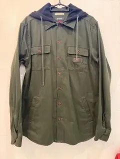 ALTAMONT フード付きシャツジャケット カーキ