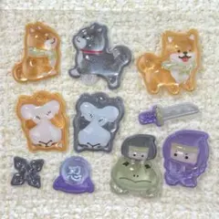 【土日限定】正規品♡おすそ分け♡柴犬 忍者 和柄 ボンボンドロップシール