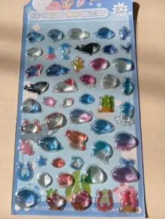 ボンボンドロップシール　ぷくぷくシール　3Dシール