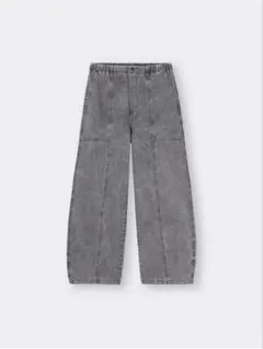 GU コクーンジョガープルオンパンツ　グレー　S