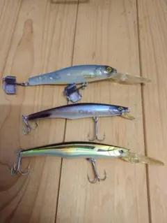 メガバスリバイアサン　シマノDM.JM　ミノー３点のサムネイル