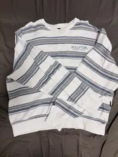 SCULPTOR ボーダー ロングスリーブ Tシャツ
