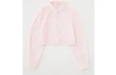 MOUSSY シアー クロップドシャツ ピンクのサムネイル