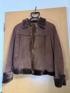 アウター ブラウン ファーコート コート ファッション