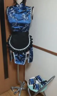 東方project 十六夜咲夜 チャイナ黒アレンジ衣装 大きめサイズのサムネイル
