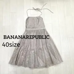 未使用タグ付き BANANAREPUBLIC シルク混 ワンピース ドレス