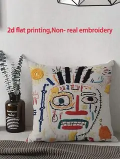 2Dフラットプリント クッションカバー 45cm