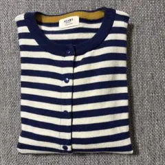 ビームスハート　ボーダーカーディガン　長袖