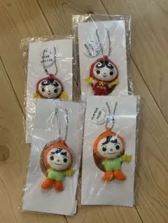 人KENまもる君、あゆみちゃん ぬいぐるみキーホルダー　各4個セット
