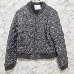 MOUSSY ウールブレンド キルティングジャケット ジップアップ 2 M