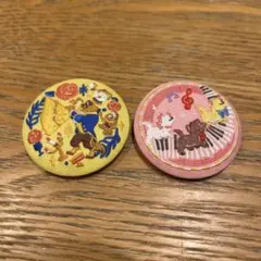 ディズニー刺繍ピンバッジ2点セット