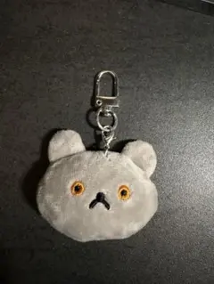 こぐまちゃん　ぬいぐるみキーホルダー　グレー