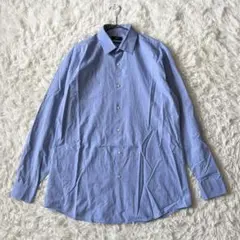 【美品】HUGO BOSS ドレスシャツ スリムフィット 41A ブルー