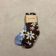 GROWN wild flower 2-pack socks 2-4y【新品】