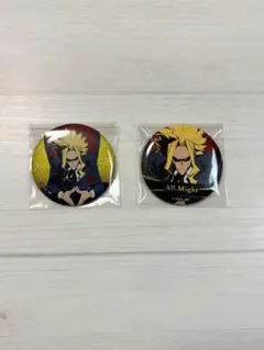 ヒロアカ　オールマイト　缶バッジ2点