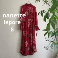 mタグ付き nanette lepore 花柄ドレス　ワンピース　8 ☺︎