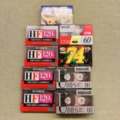 未開封・当時物】ヴィンテージカセットテープ 5本セット｜SONY・BASF他