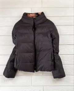 美品Cara 軽量極暖ダウンジャケット リバーシブル ブラック無地と花柄M