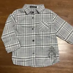 BeBe チェック柄 長袖シャツ 90