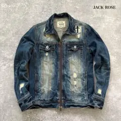 【JACK ROSE】ジャックローズ ダメージ加工 デニムジャケット ジージャン