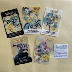 ポケモン 初音ミク ポケミクライブ ららぽーと 特典 クリアカード 全5種セット