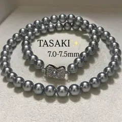 【田崎真珠✨極美品】あこや真珠 7.5 ネックレス タサキ アコヤパール グレーのサムネイル