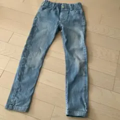 ブリーズ120cm ライトブルーデニム　長ズボン　パンツ　ウエストゴム楽ちん